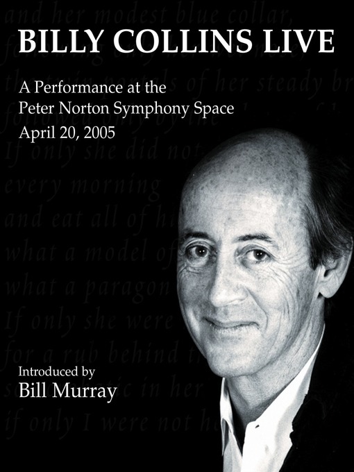 Title details for Billy Collins Live by Billy Collins - Wait list